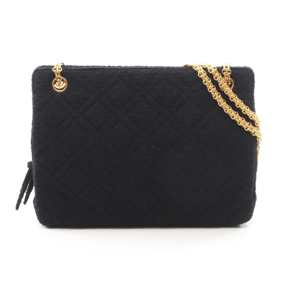 Chanel CHANEL Shoulder Bag Handbag Fabric Women's Black